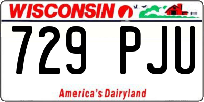 WI license plate 729PJU