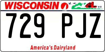 WI license plate 729PJZ