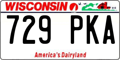 WI license plate 729PKA