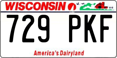 WI license plate 729PKF