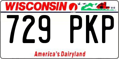 WI license plate 729PKP