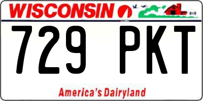 WI license plate 729PKT