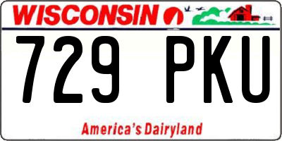 WI license plate 729PKU