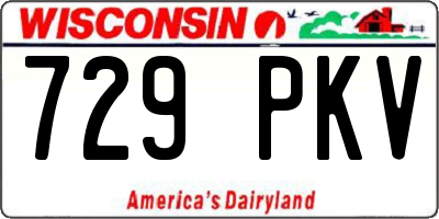 WI license plate 729PKV