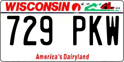 WI license plate 729PKW