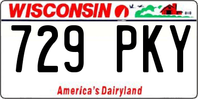 WI license plate 729PKY