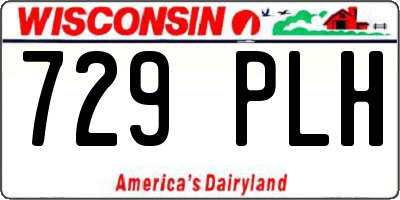 WI license plate 729PLH