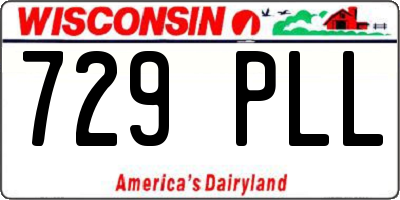 WI license plate 729PLL