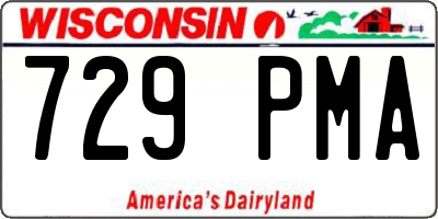 WI license plate 729PMA