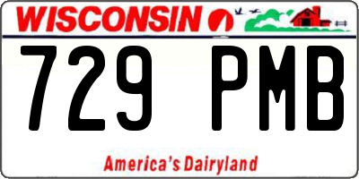 WI license plate 729PMB