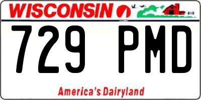 WI license plate 729PMD