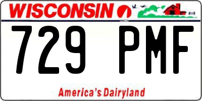 WI license plate 729PMF