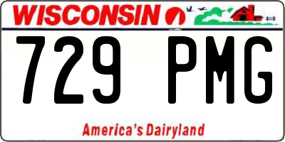 WI license plate 729PMG