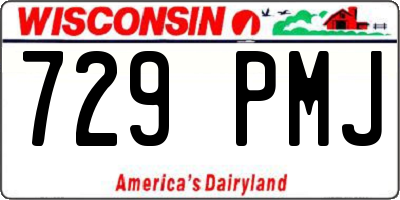 WI license plate 729PMJ
