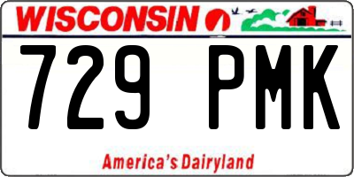 WI license plate 729PMK