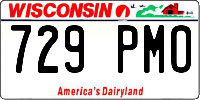 WI license plate 729PMO