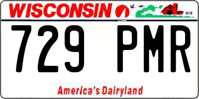 WI license plate 729PMR
