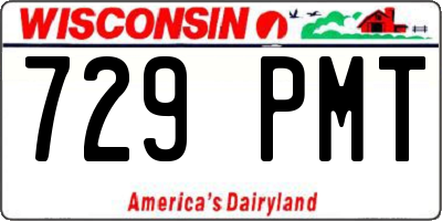 WI license plate 729PMT