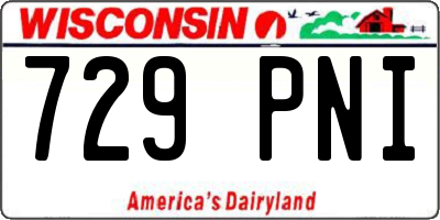 WI license plate 729PNI