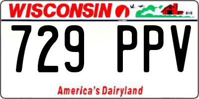WI license plate 729PPV