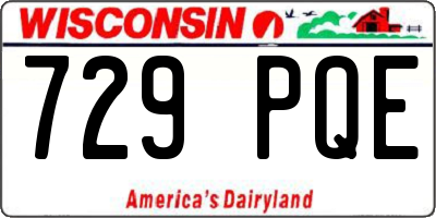 WI license plate 729PQE