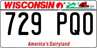WI license plate 729PQO