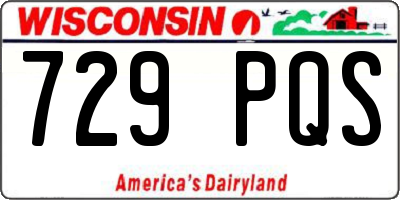 WI license plate 729PQS