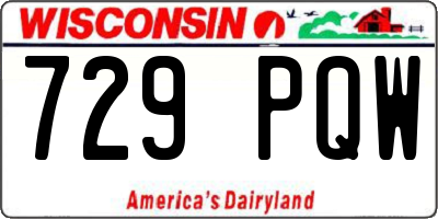 WI license plate 729PQW