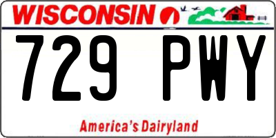 WI license plate 729PWY