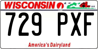 WI license plate 729PXF