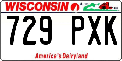 WI license plate 729PXK