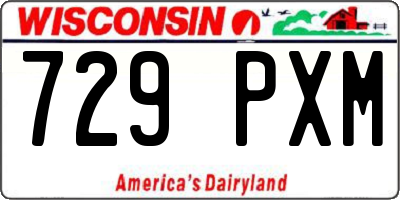 WI license plate 729PXM