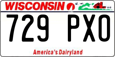 WI license plate 729PXO