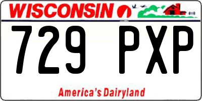 WI license plate 729PXP