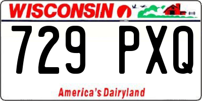 WI license plate 729PXQ