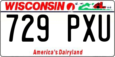 WI license plate 729PXU