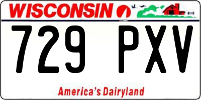 WI license plate 729PXV