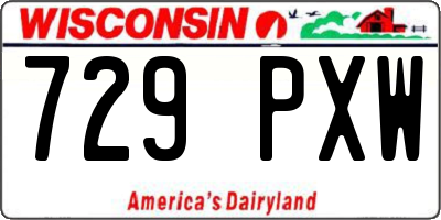 WI license plate 729PXW