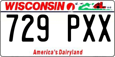 WI license plate 729PXX