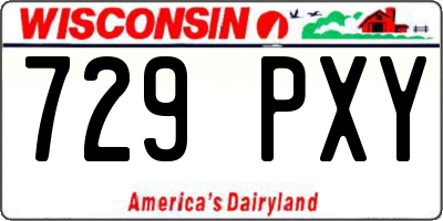 WI license plate 729PXY
