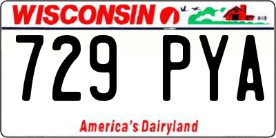 WI license plate 729PYA