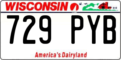 WI license plate 729PYB