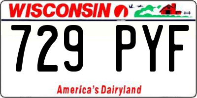 WI license plate 729PYF