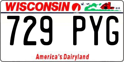 WI license plate 729PYG