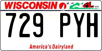 WI license plate 729PYH