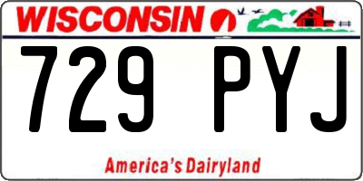 WI license plate 729PYJ