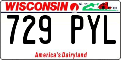 WI license plate 729PYL