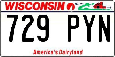 WI license plate 729PYN