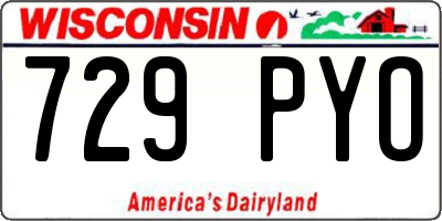 WI license plate 729PYO