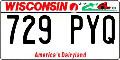 WI license plate 729PYQ